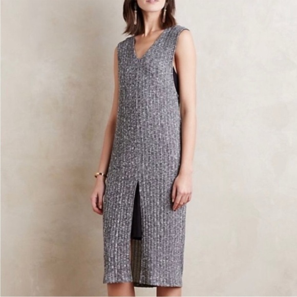 dolan Dresses & Skirts - Anthropologie Dolan Left Coast Collection Gray Luna Sleeveless Sweater Dress